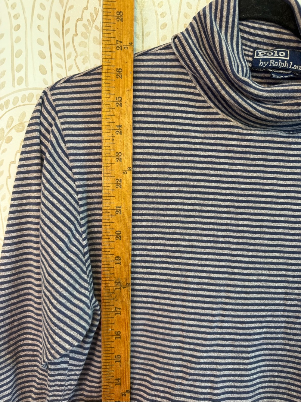 Polo by Ralph Lauren Striped Cotton Turtleneck size Large - Picture 9 of 9